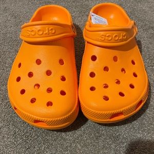 Orange Crocs